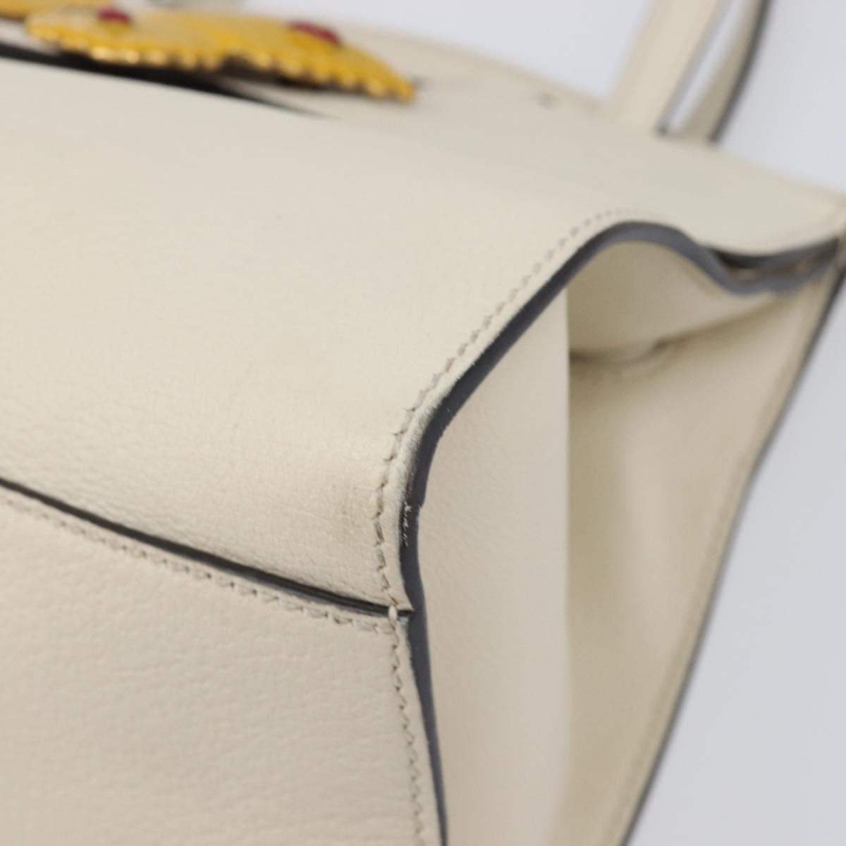 GUCCI Totem Butterfly Medium Sherry Line Bag Leather 2way 505344 Auth ka7207V