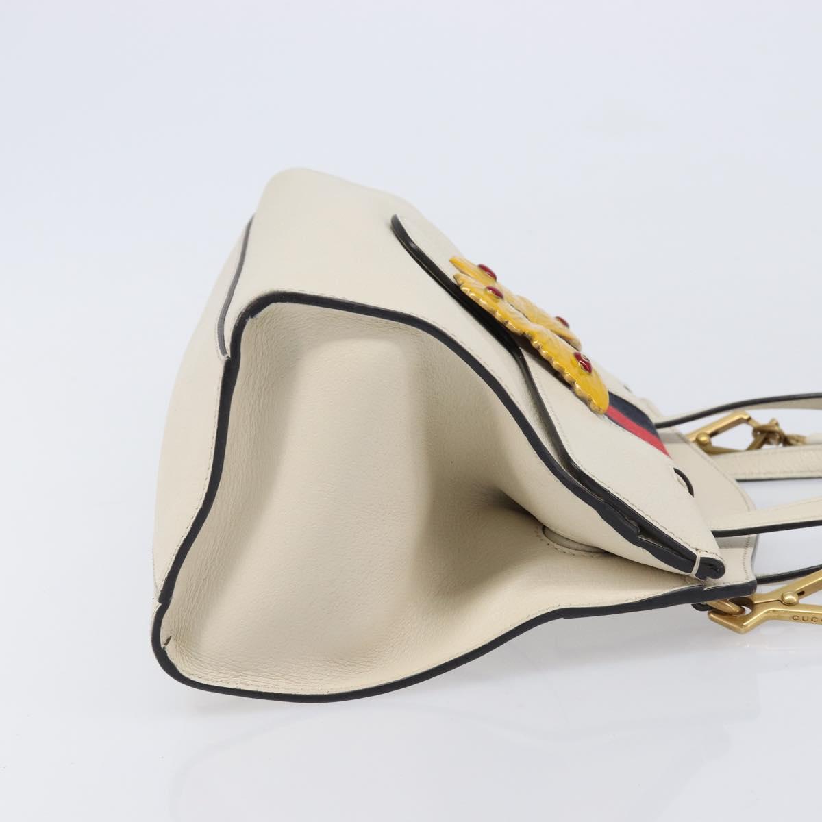 GUCCI Totem Butterfly Medium Sherry Line Bag Leather 2way 505344 Auth ka7207V