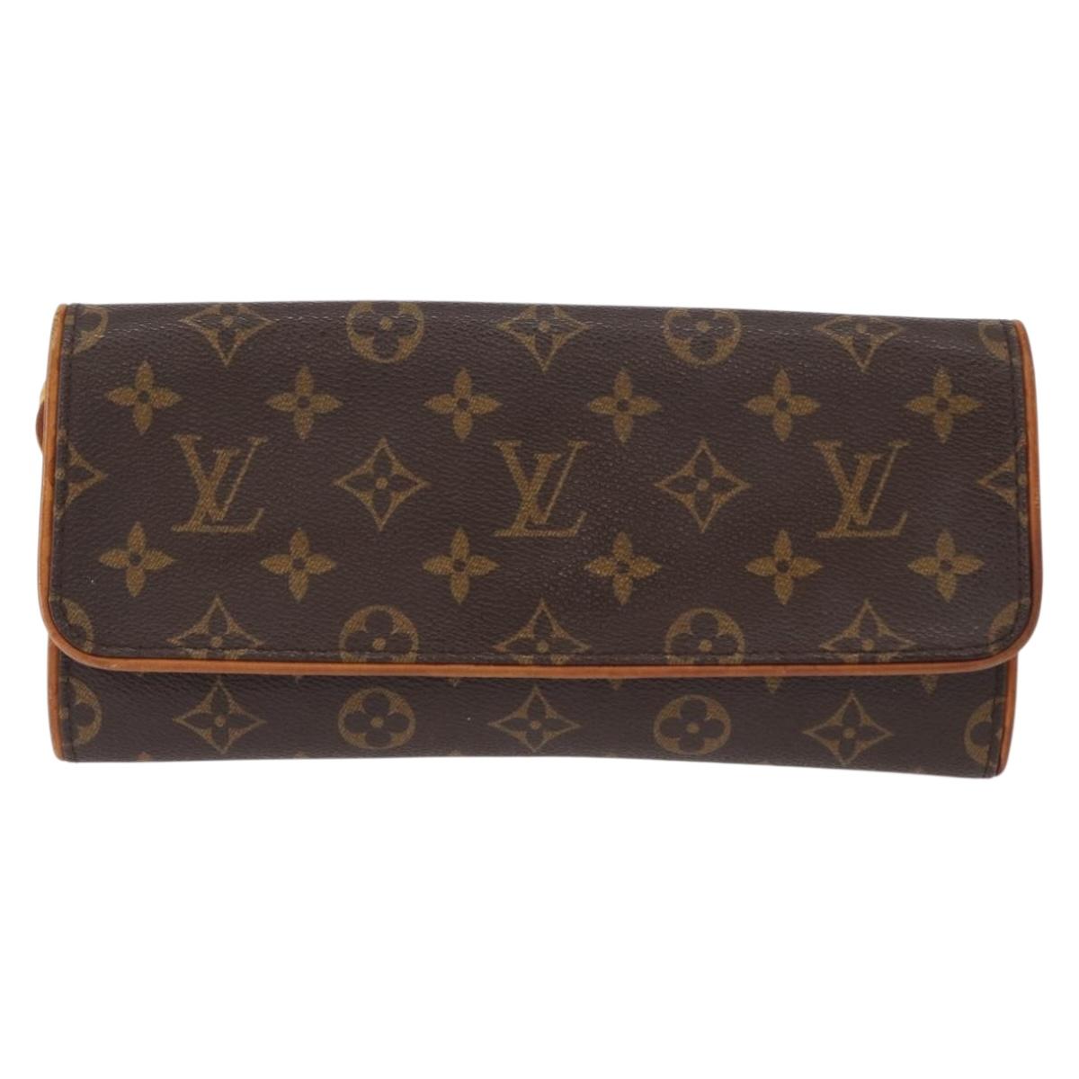 LOUIS VUITTON Monogram Pochette Twin GM Shoulder Bag M51852 LV Auth ka721