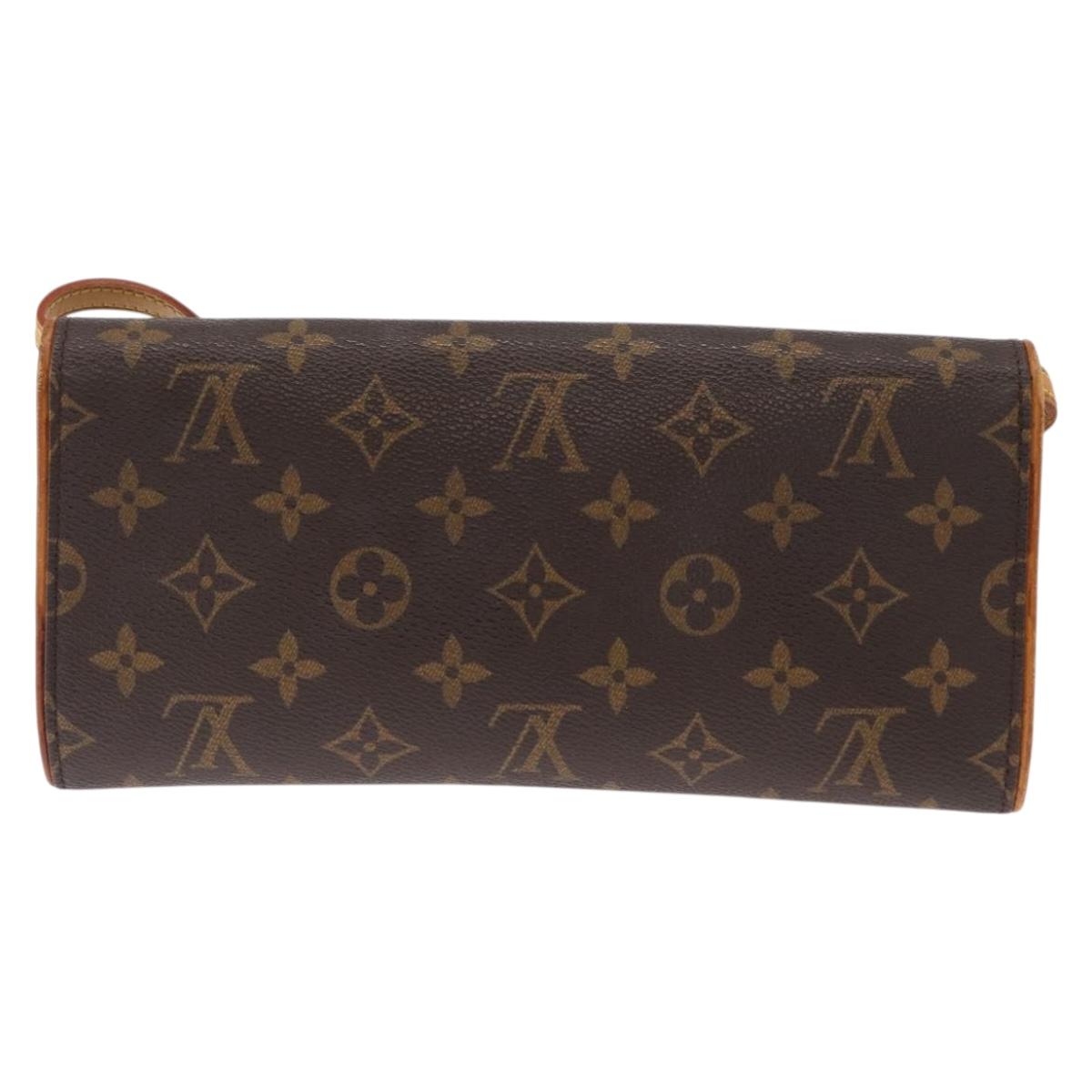 LOUIS VUITTON Monogram Pochette Twin GM Shoulder Bag M51852 LV Auth ka721