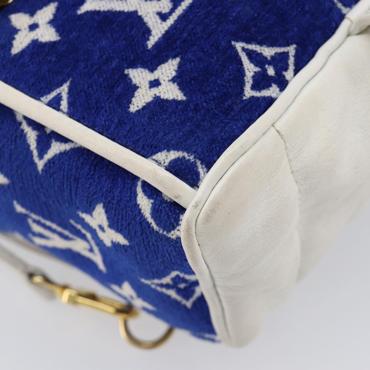 LOUIS VUITTON Jacquard Velvet Palm Spring Mini Backpack M46207 LV Auth ka7219