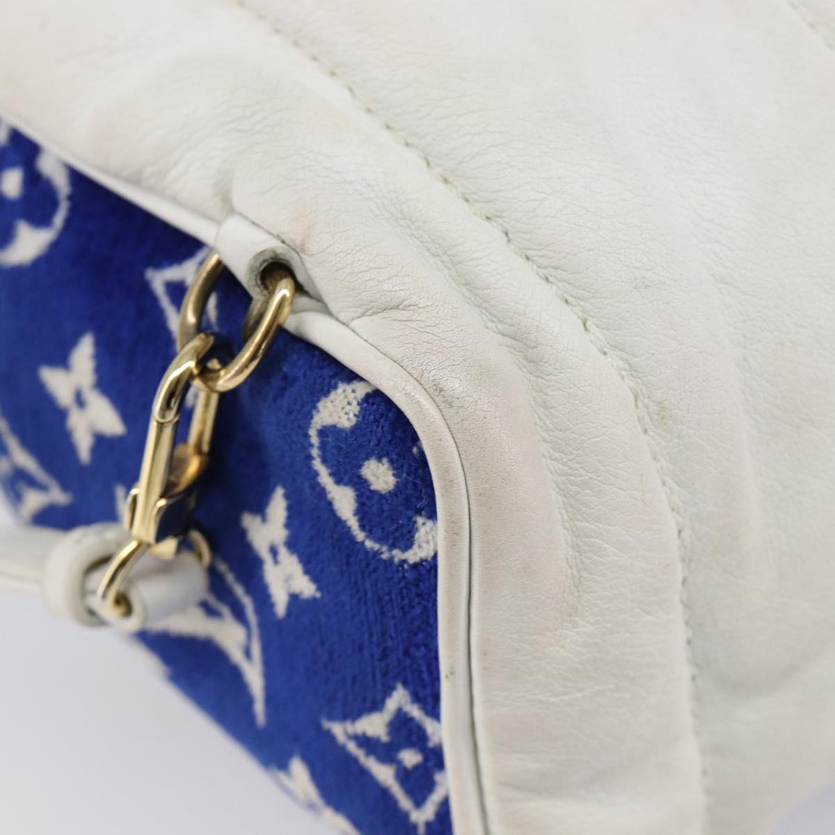 LOUIS VUITTON Jacquard Velvet Palm Spring Mini Backpack M46207 LV Auth ka7219