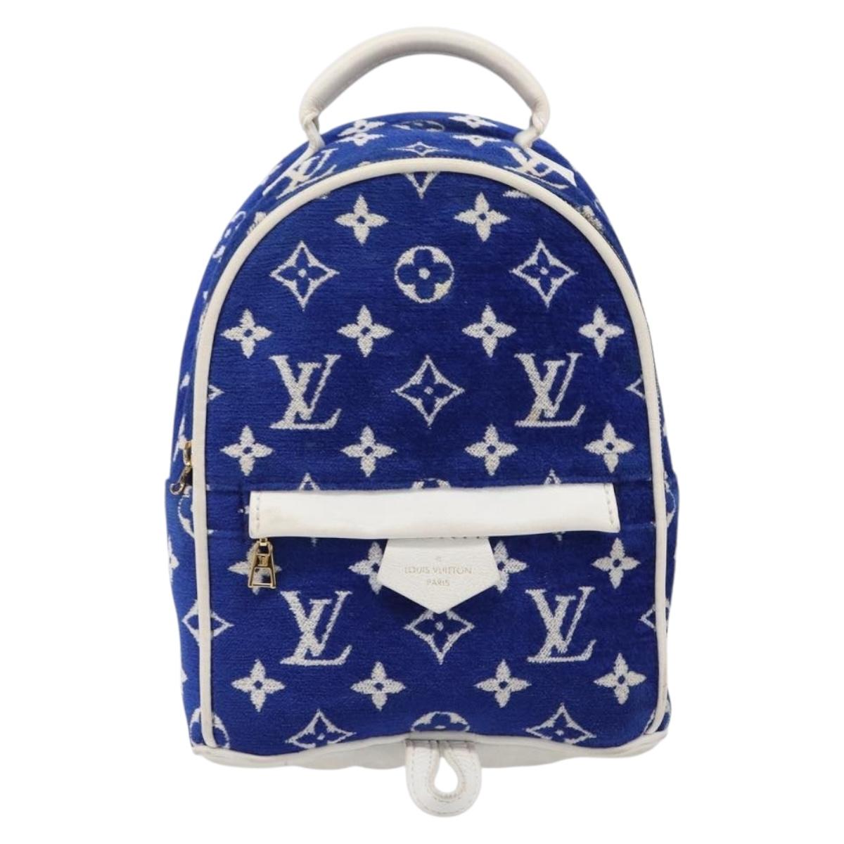 LOUIS VUITTON Jacquard Velvet Palm Spring Mini Backpack M46207 LV Auth ka7219