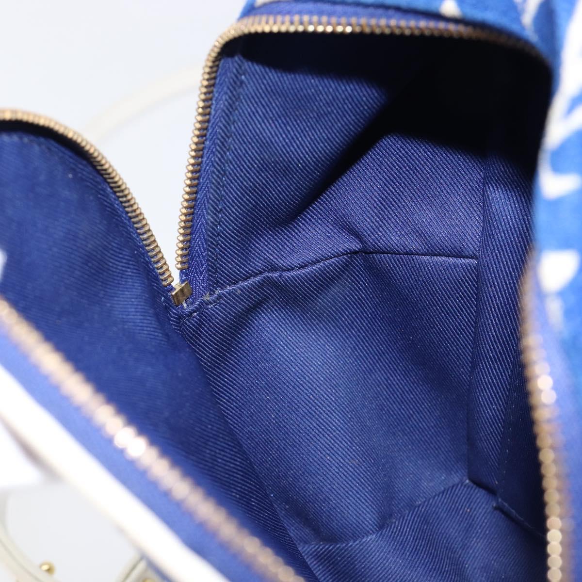 LOUIS VUITTON Jacquard Velvet Palm Spring Mini Backpack M46207 LV Auth ka7219