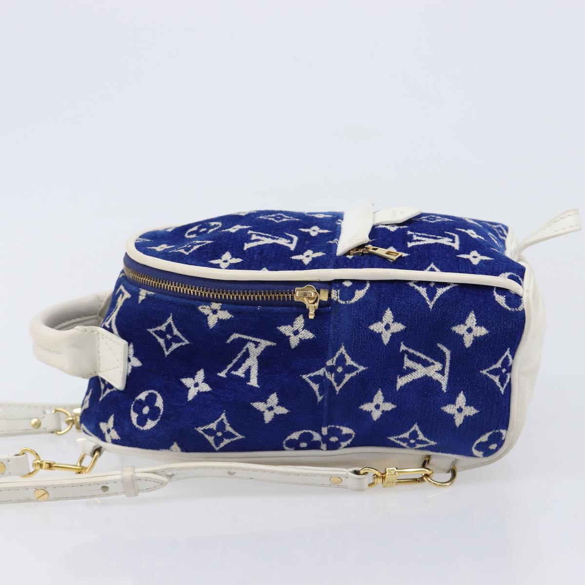 LOUIS VUITTON Jacquard Velvet Palm Spring Mini Backpack M46207 LV Auth ka7219