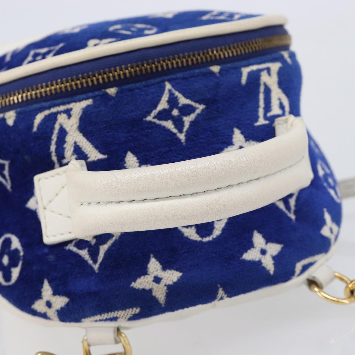 LOUIS VUITTON Jacquard Velvet Palm Spring Mini Backpack M46207 LV Auth ka7219