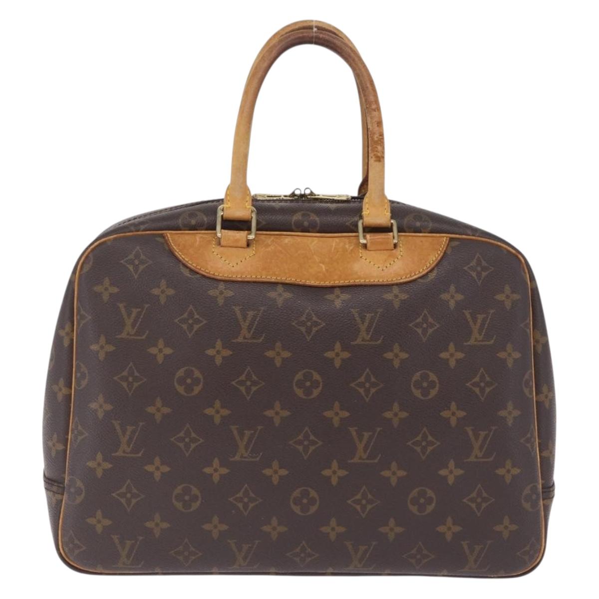 LOUIS VUITTON Monogram Deauville Hand Bag M47270 LV Auth ka7222