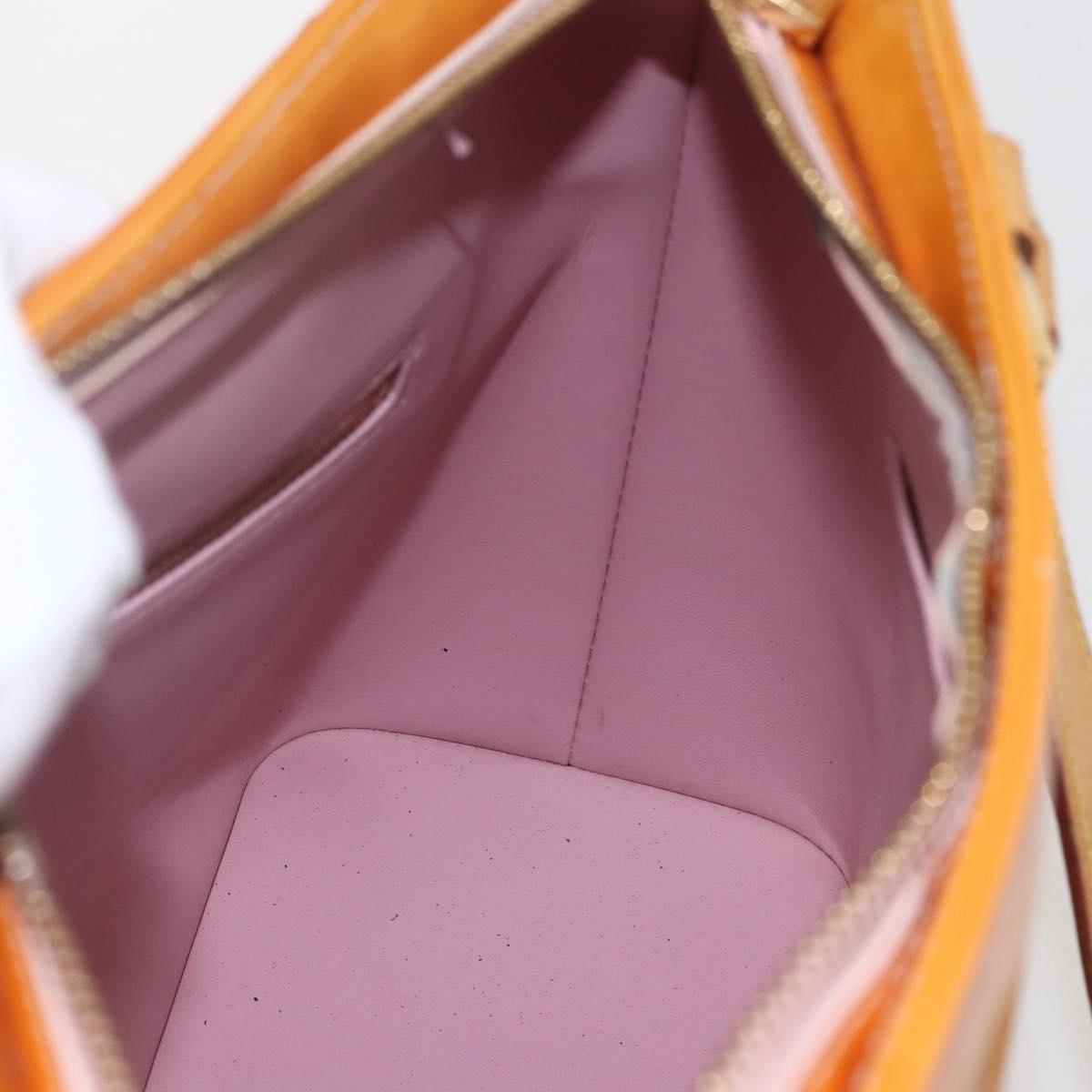 LOUIS VUITTON Monogram Vernis Houston Bag Marshmallow Pink M91302 LV Auth ka723