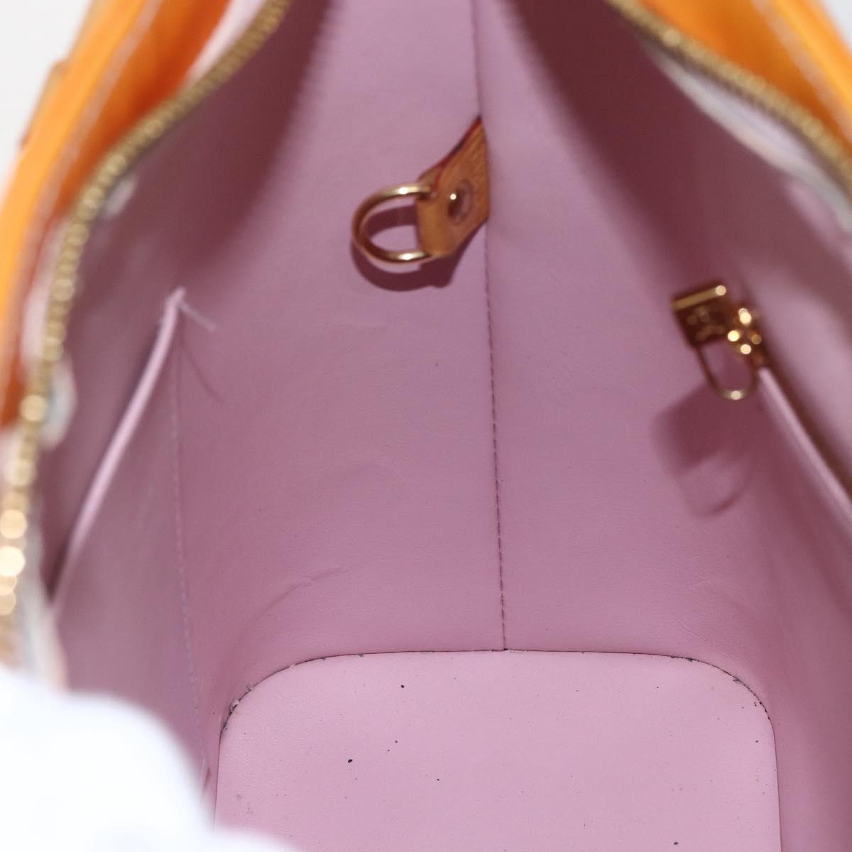 LOUIS VUITTON Monogram Vernis Houston Bag Marshmallow Pink M91302 LV Auth ka723