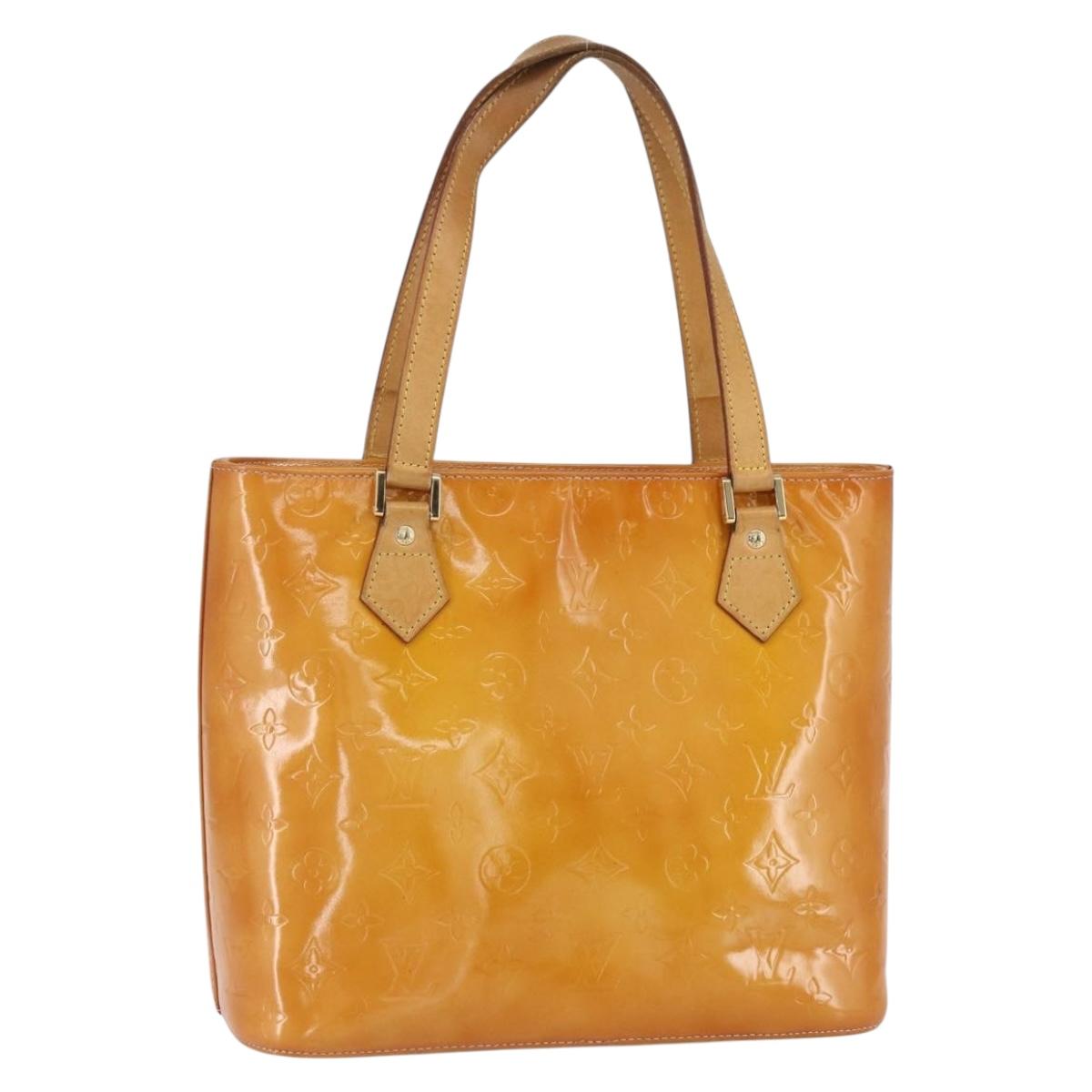 LOUIS VUITTON Monogram Vernis Houston Bag Marshmallow Pink M91302 LV Auth ka723