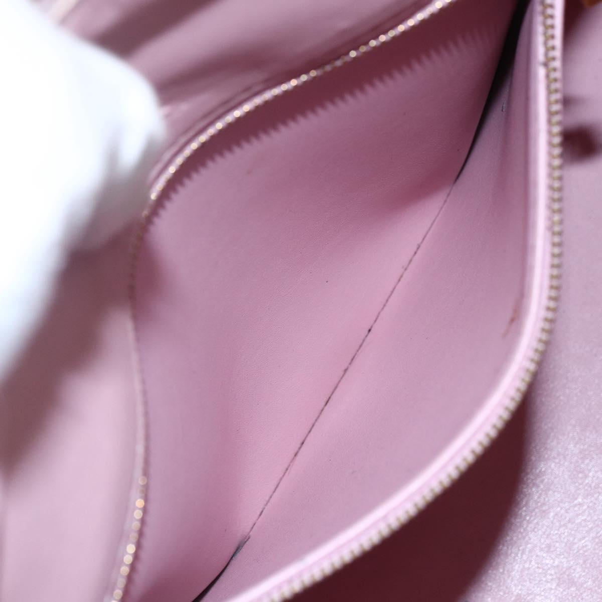 LOUIS VUITTON Monogram Vernis Houston Bag Marshmallow Pink M91302 LV Auth ka723