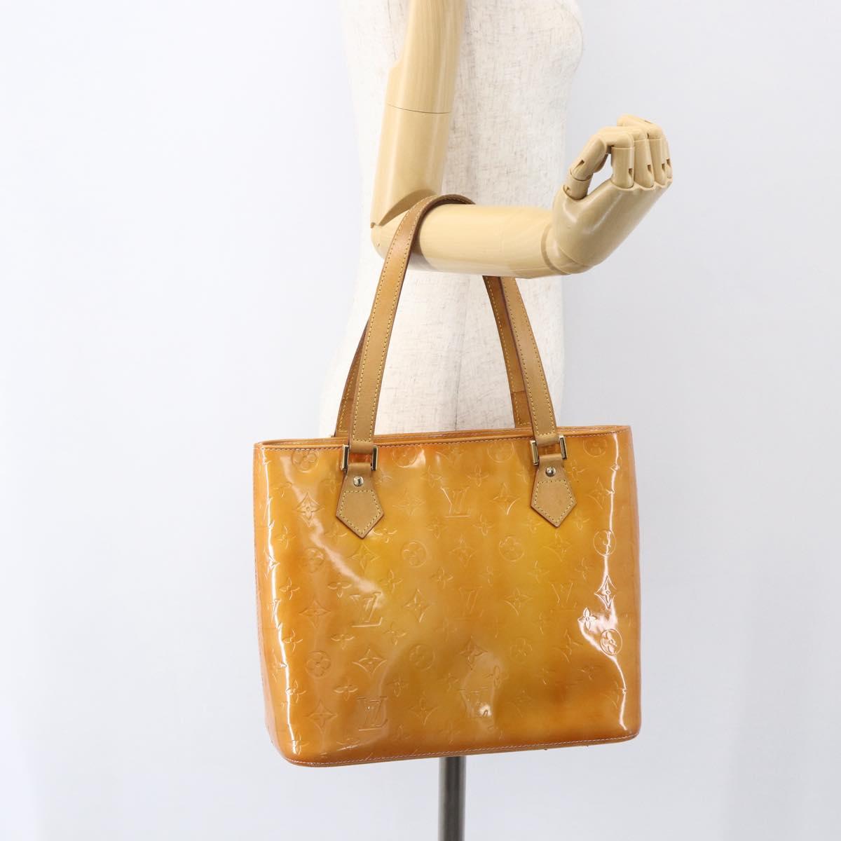 LOUIS VUITTON Monogram Vernis Houston Bag Marshmallow Pink M91302 LV Auth ka723