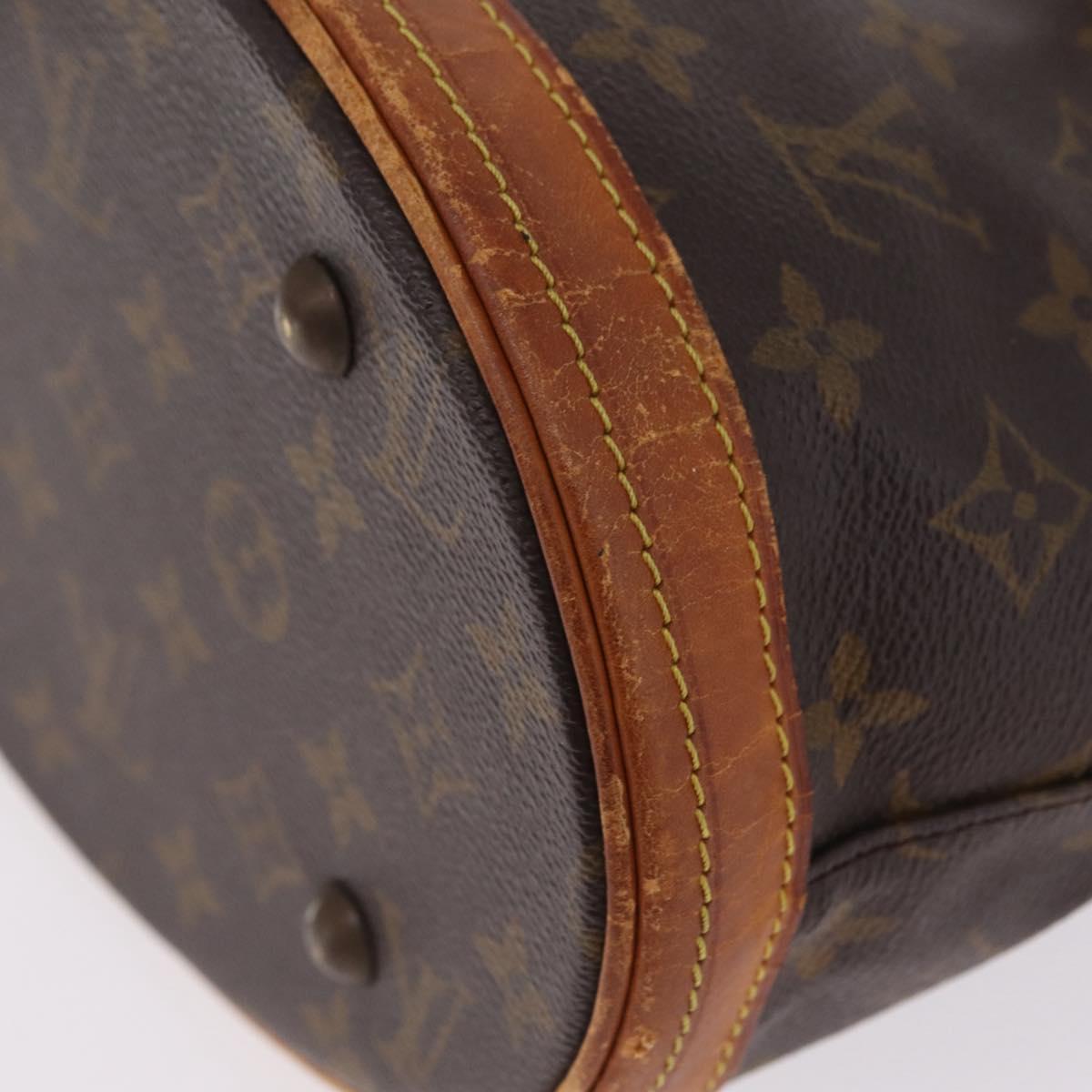 LOUIS VUITTON Monogram Bucket PM Shoulder Bag M42238 LV Auth ka7236
