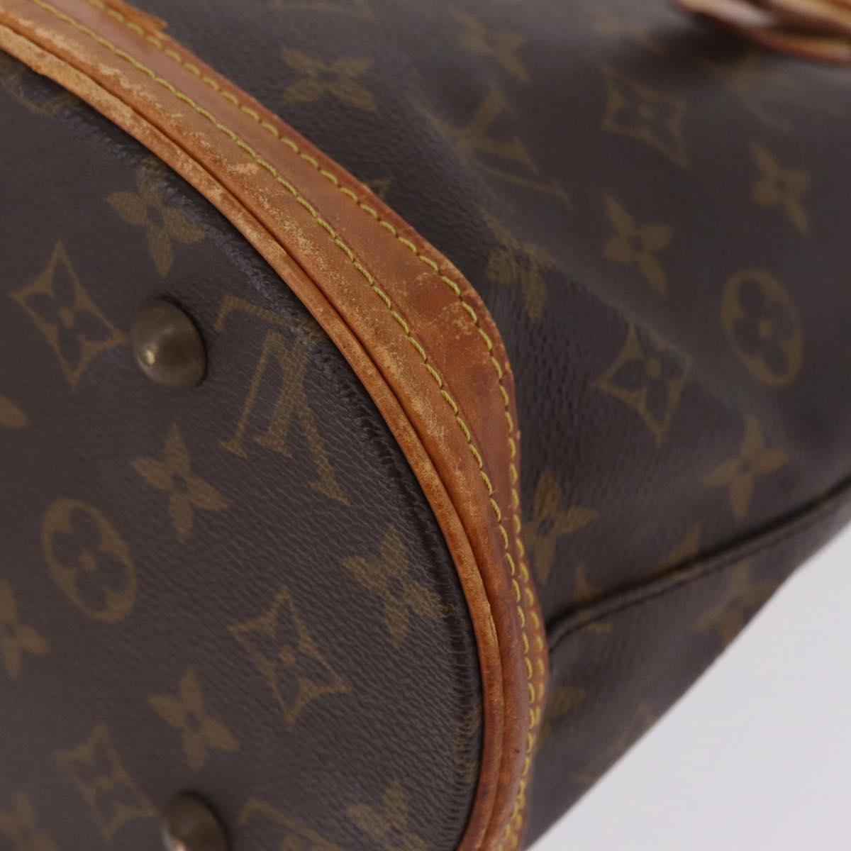 LOUIS VUITTON Monogram Bucket PM Shoulder Bag M42238 LV Auth ka7236