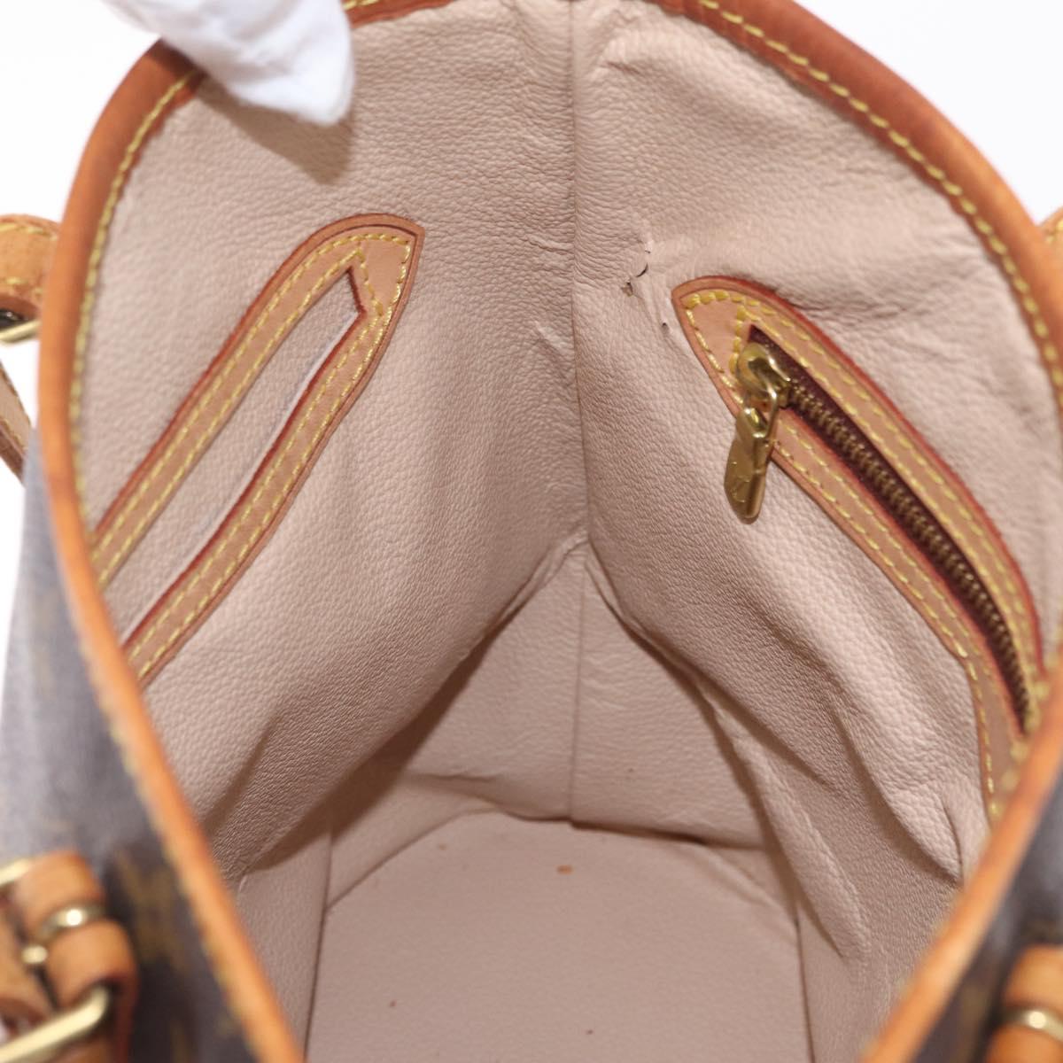 LOUIS VUITTON Monogram Bucket PM Shoulder Bag M42238 LV Auth ka7236