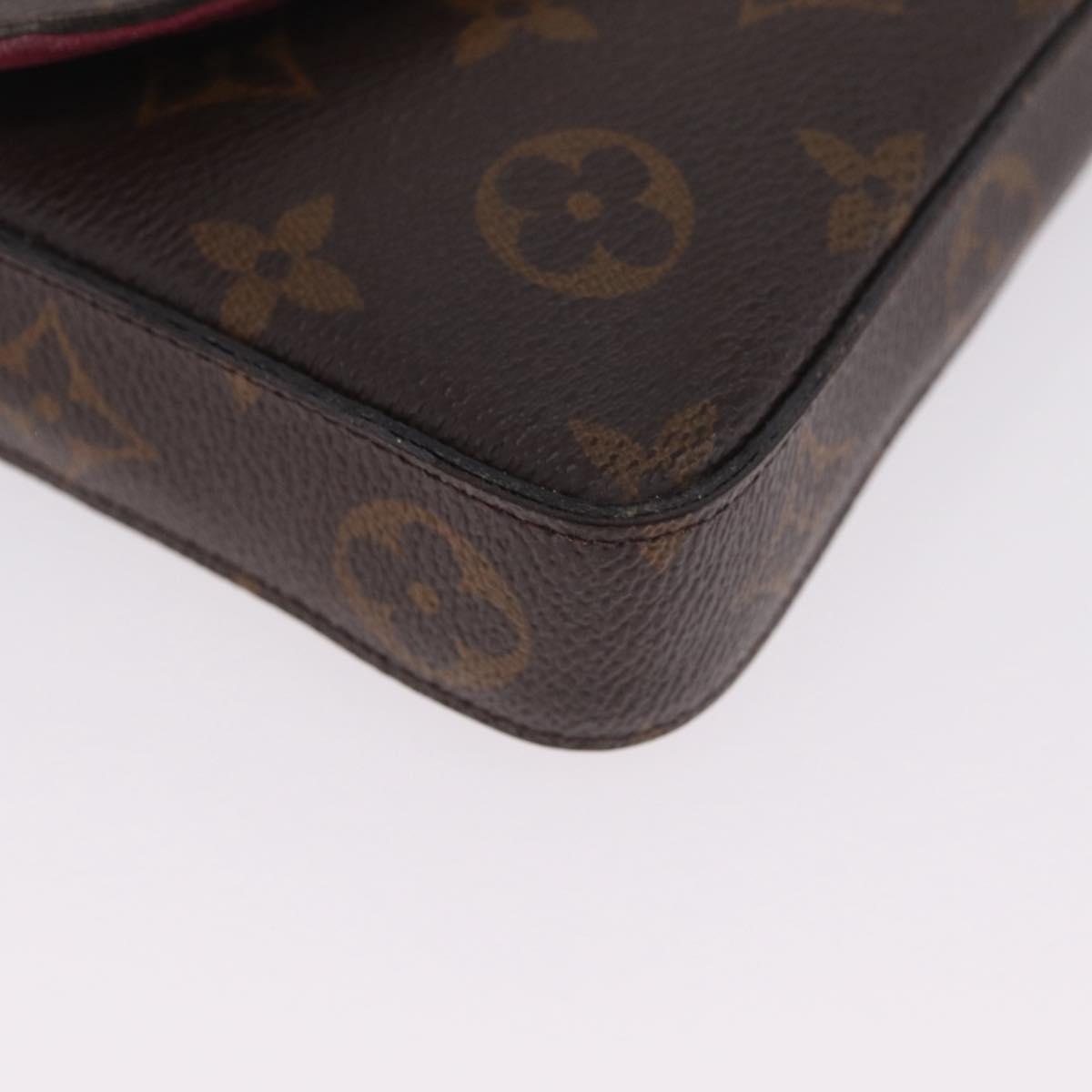 LOUIS VUITTON Monogram Wallet Pochette Felice Bag M81896 LV Auth ka7238A