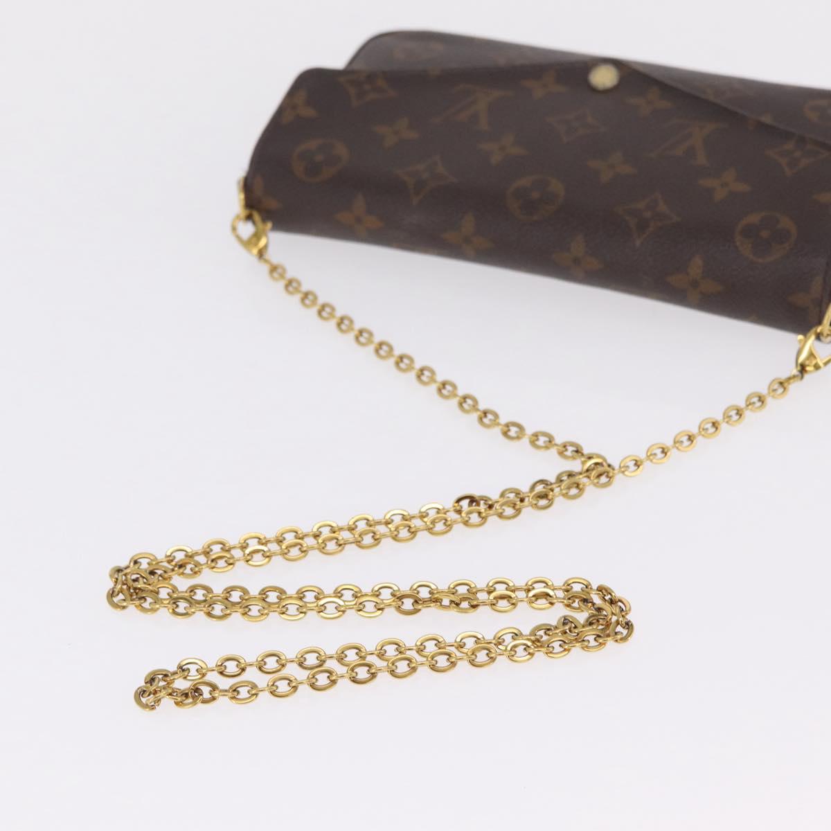 LOUIS VUITTON Monogram Wallet Pochette Felice Bag M81896 LV Auth ka7238A
