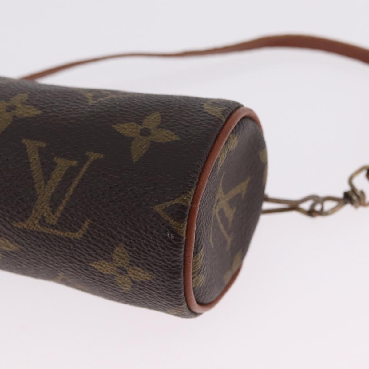 LOUIS VUITTON Monogram Papillon Pouch LV Auth ka7240