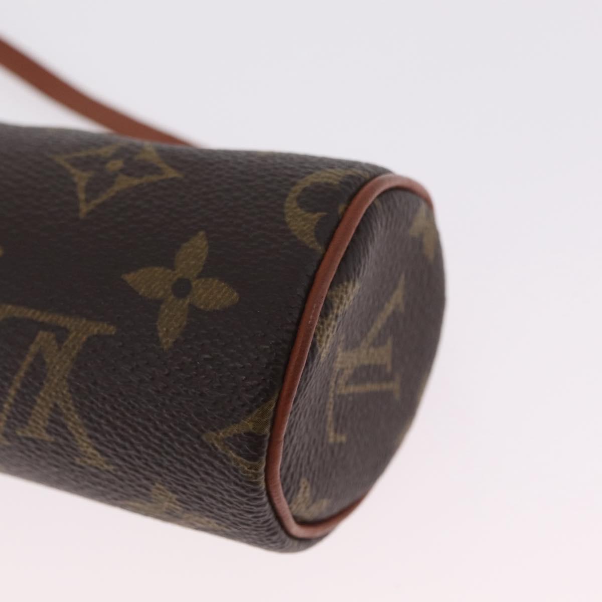 LOUIS VUITTON Monogram Papillon Pouch LV Auth ka7240