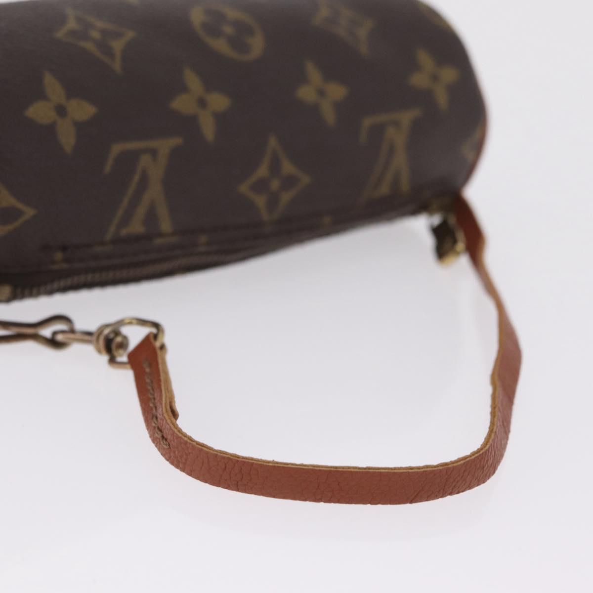 LOUIS VUITTON Monogram Papillon Pouch LV Auth ka7240