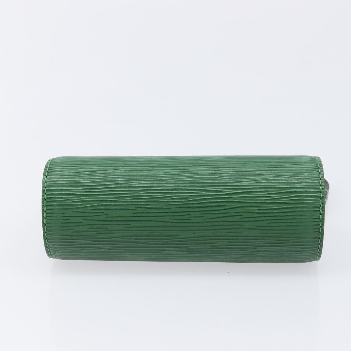LOUIS VUITTON Epi Soufflot Pouch Green LV Auth ka7245