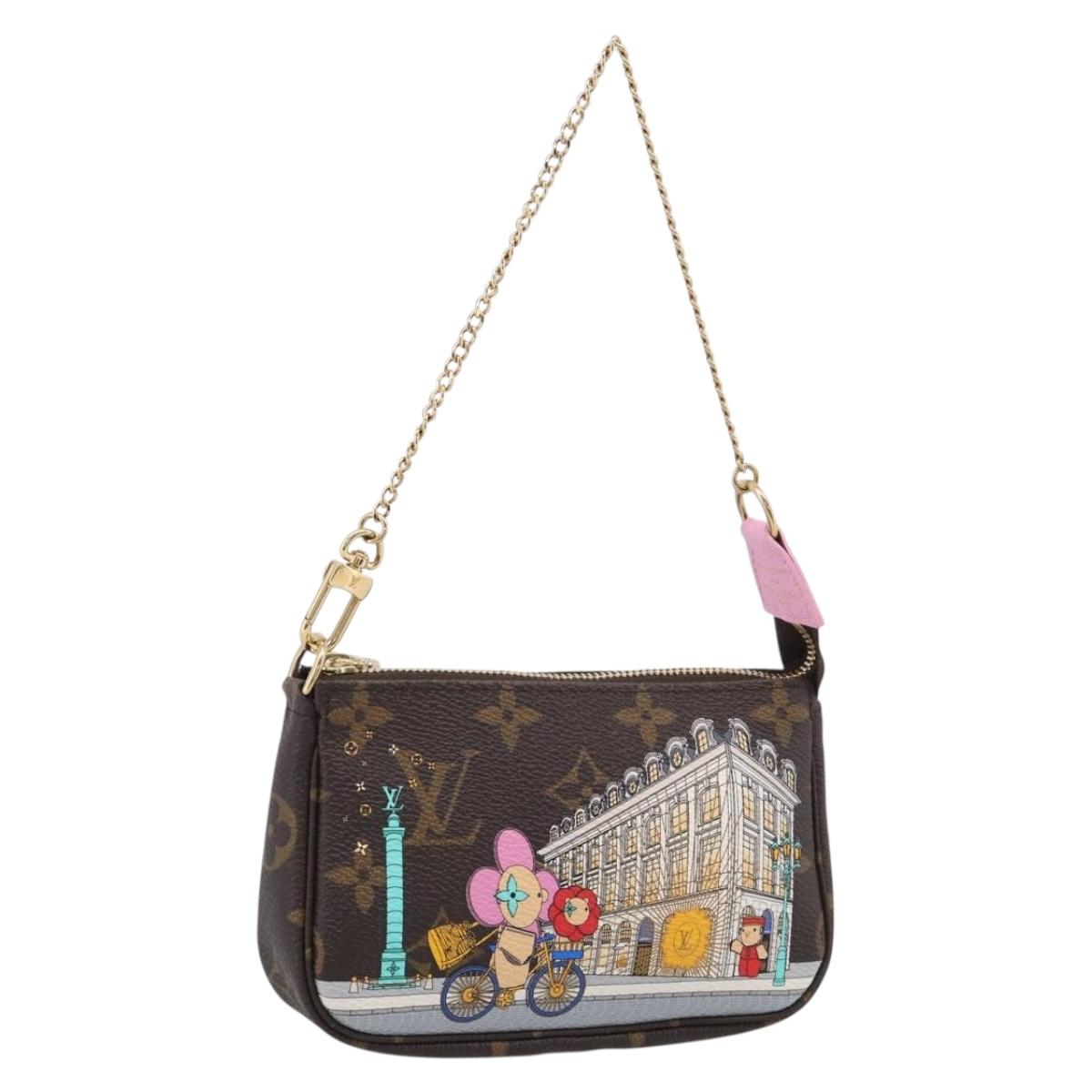 LOUIS VUITTON Vivienne Mini Pochette Accessoires Pouch M81760 LV Auth ka7248M