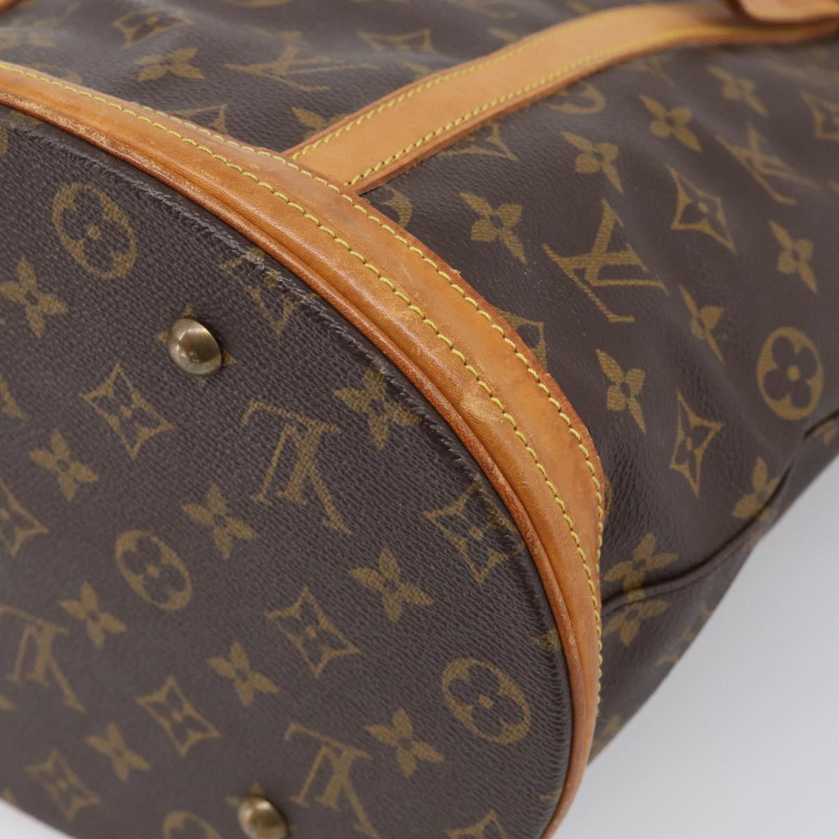 LOUIS VUITTON Monogram Bucket GM Shoulder Bag M42236 LV Auth ka7249