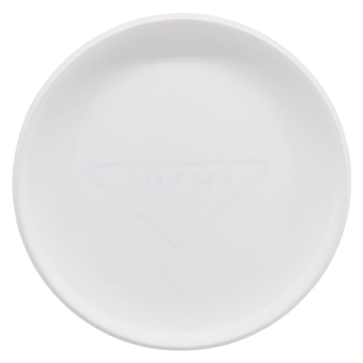 PRADA Frisbee Plastic White Auth ka7250M