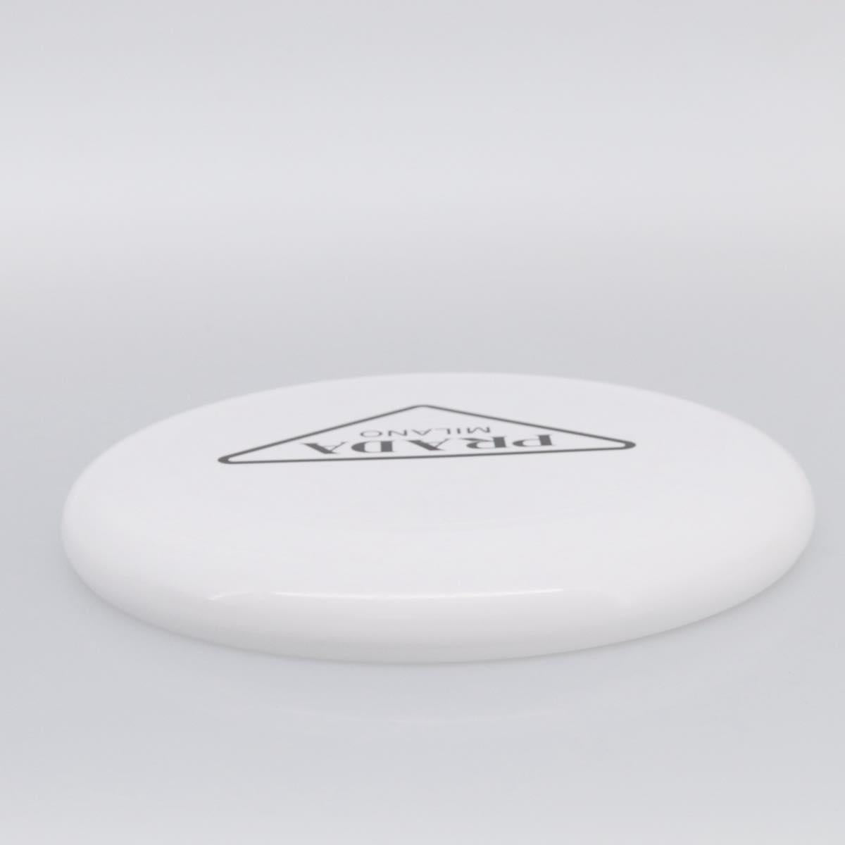 PRADA Frisbee Plastic White Auth ka7250M