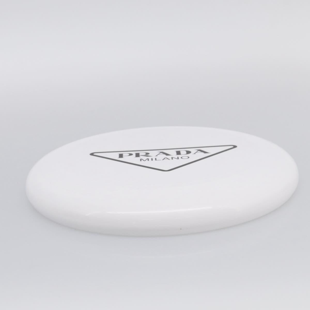 PRADA Frisbee Plastic White Auth ka7250M