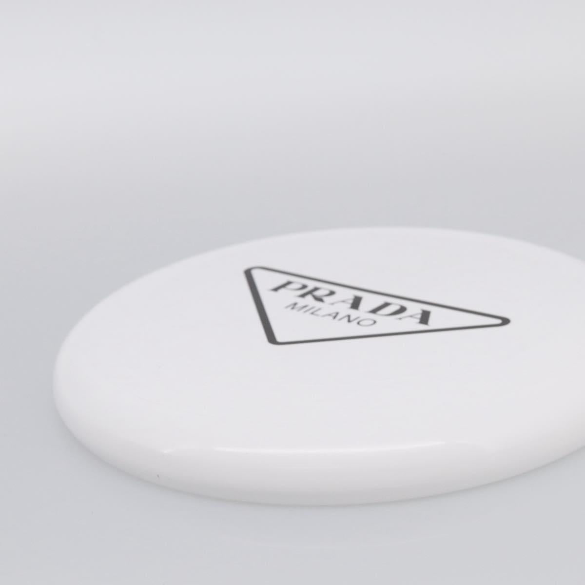 PRADA Frisbee Plastic White Auth ka7250M