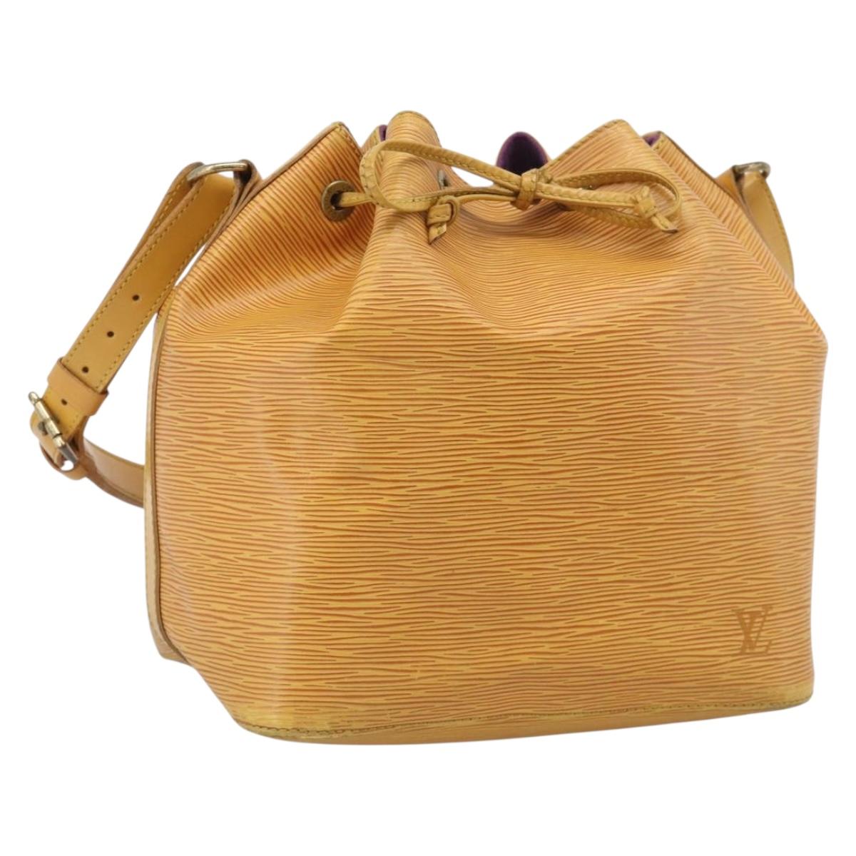 LOUIS VUITTON Epi Petit Noe Shoulder Bag Yellow M44109 LV Auth ka7253