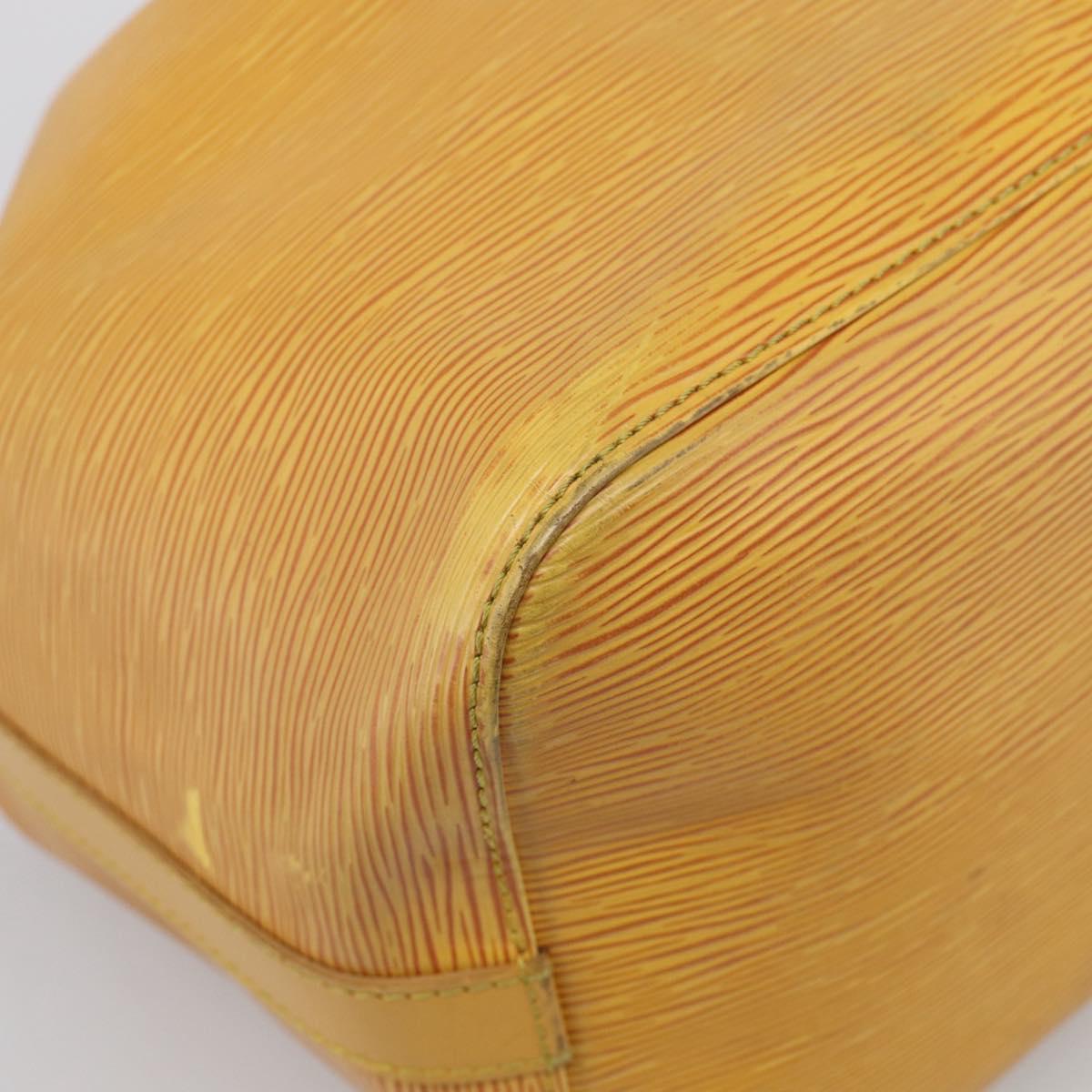 LOUIS VUITTON Epi Petit Noe Shoulder Bag Yellow M44109 LV Auth ka7253