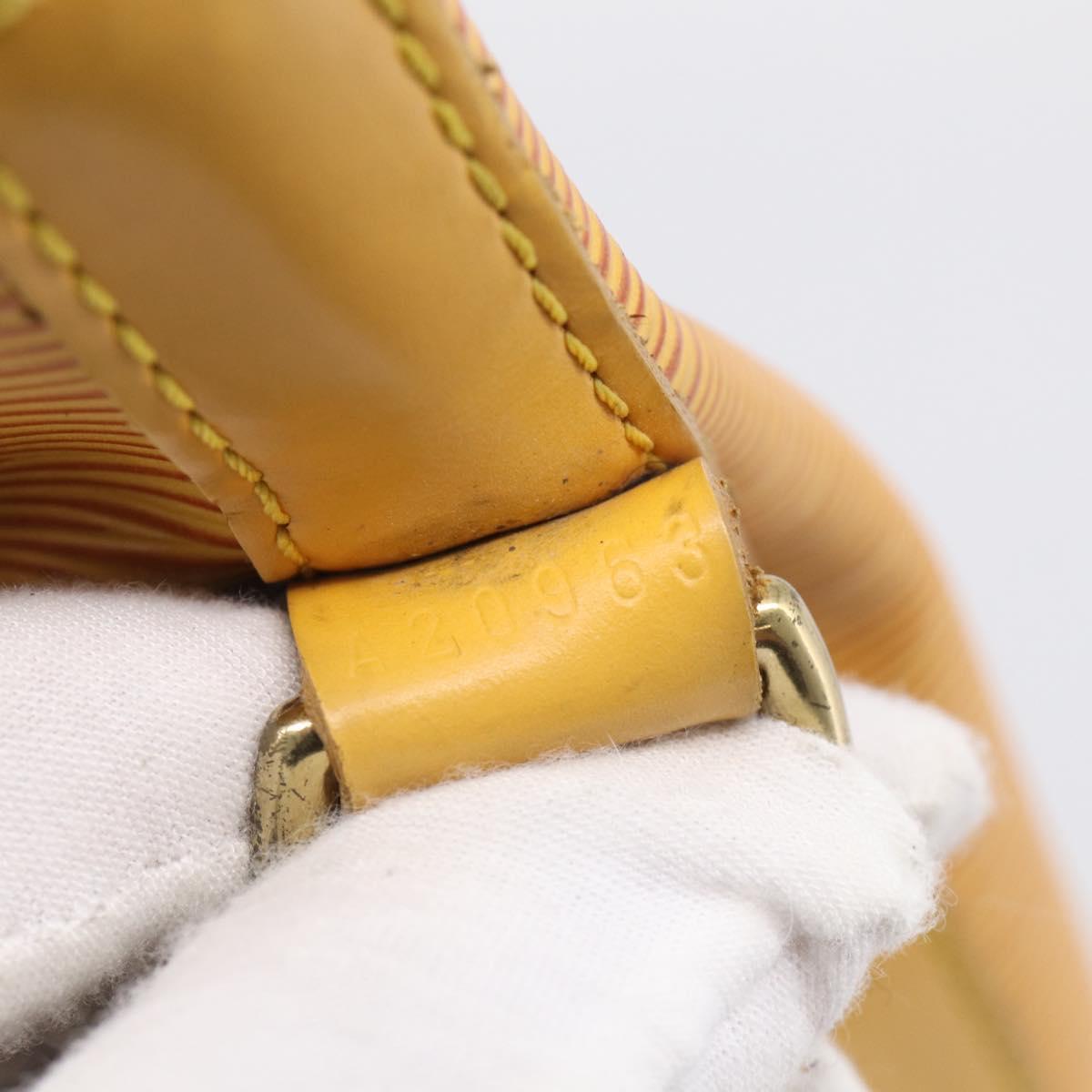 LOUIS VUITTON Epi Petit Noe Shoulder Bag Yellow M44109 LV Auth ka7253