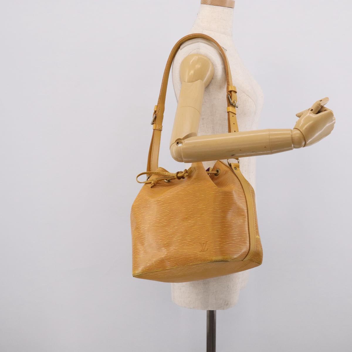 LOUIS VUITTON Epi Petit Noe Shoulder Bag Yellow M44109 LV Auth ka7253