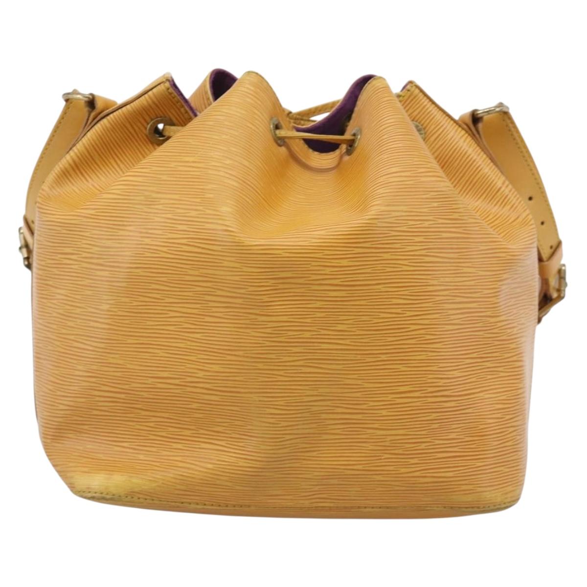 LOUIS VUITTON Epi Petit Noe Shoulder Bag Yellow M44109 LV Auth ka7253
