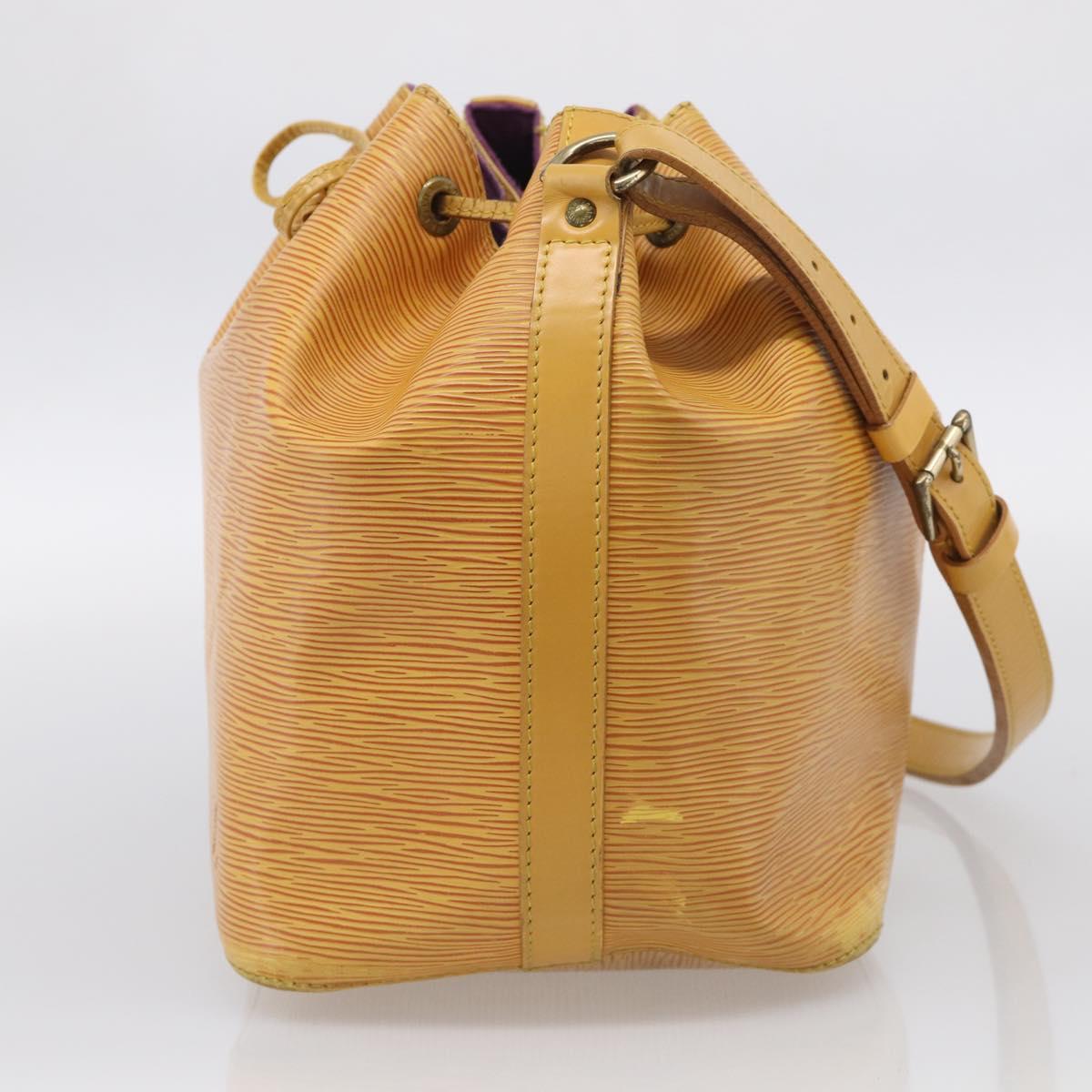LOUIS VUITTON Epi Petit Noe Shoulder Bag Yellow M44109 LV Auth ka7253