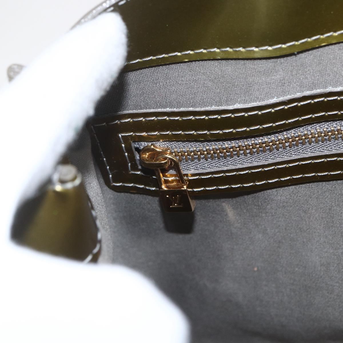 LOUIS VUITTON Monogram Vernis Wilshire PM Bag Gris Art Deco M91627 Auth ka726