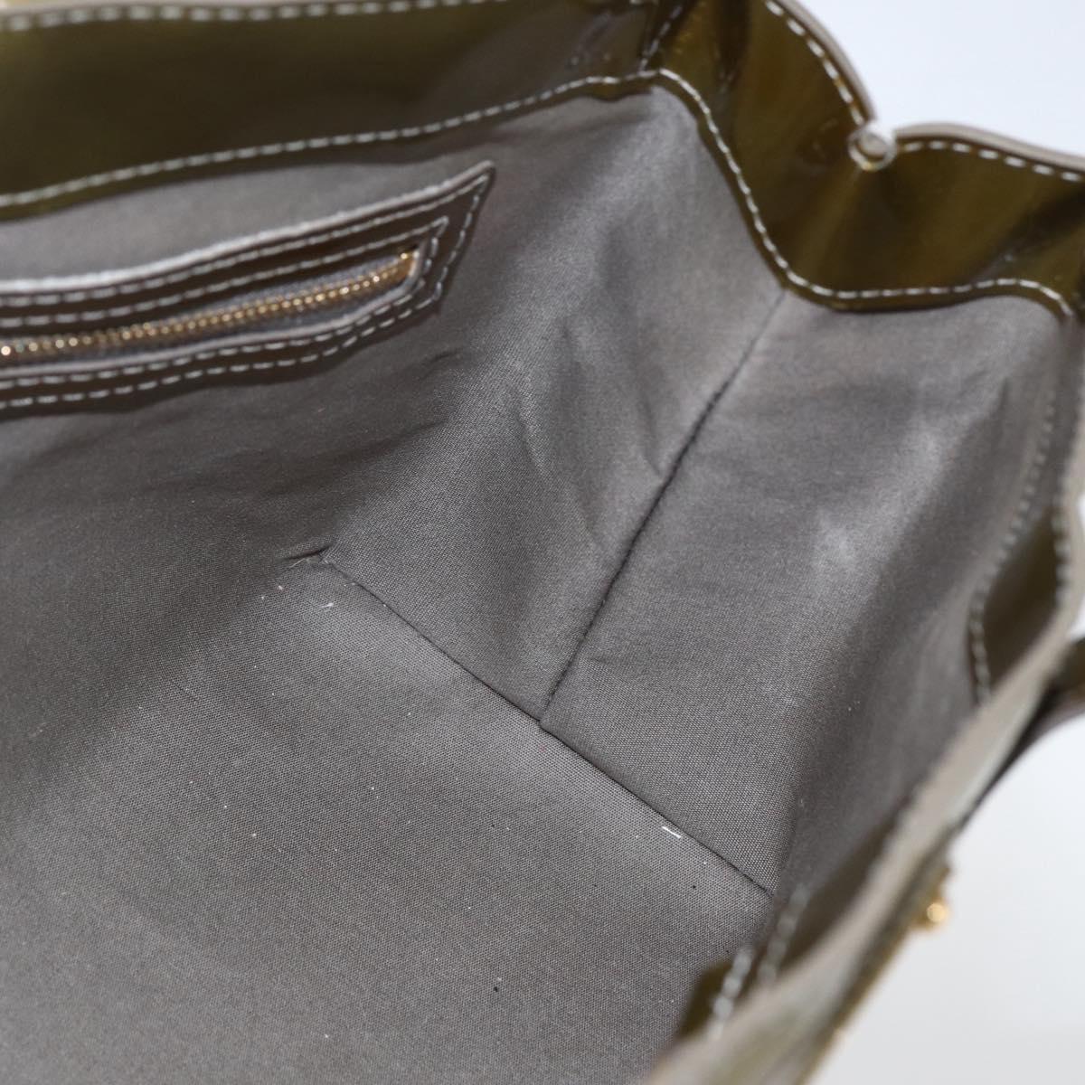 LOUIS VUITTON Monogram Vernis Wilshire PM Bag Gris Art Deco M91627 Auth ka726