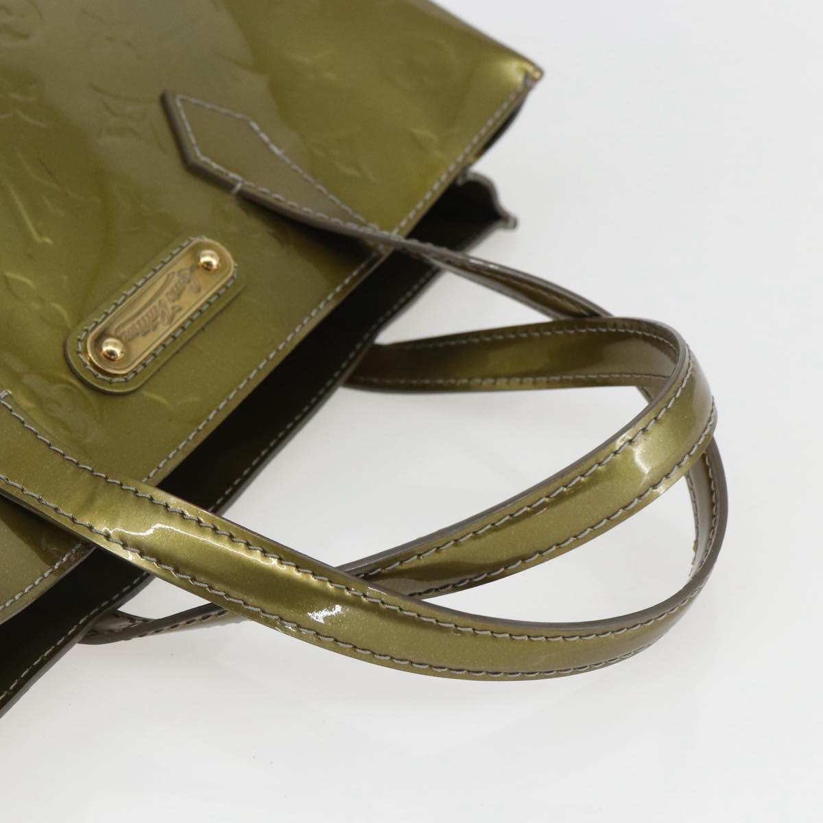 LOUIS VUITTON Monogram Vernis Wilshire PM Bag Gris Art Deco M91627 Auth ka726