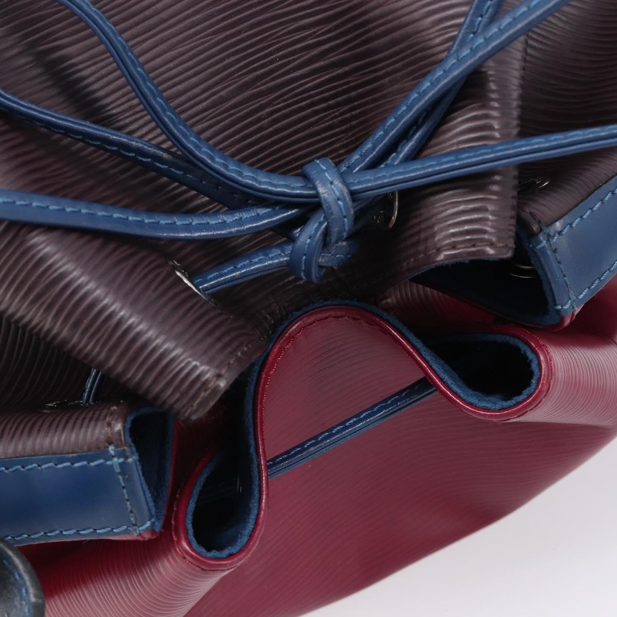 LOUIS VUITTON Epi Petit Noe Shoulder Bag Wine Red LV Auth ka7260V