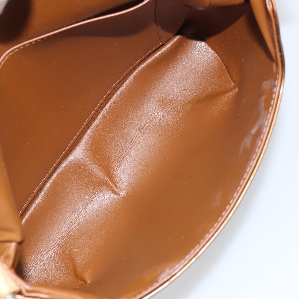 LOUIS VUITTON Monogram Vernis Thompson Street Bag Bronze M91124 LV Auth ka732