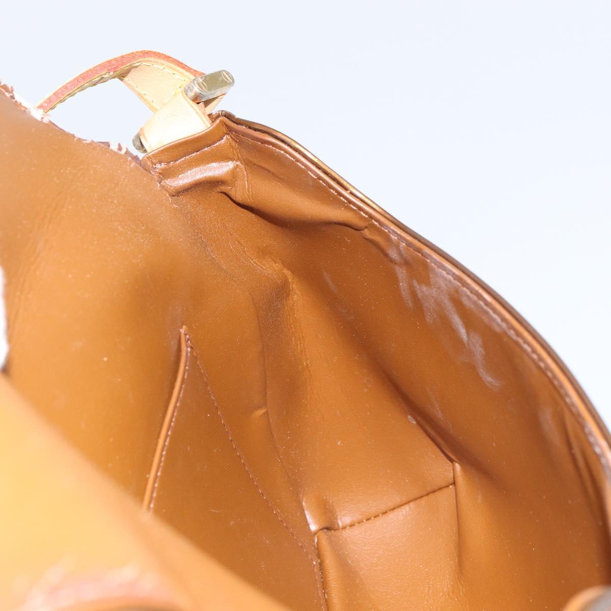 LOUIS VUITTON Monogram Vernis Thompson Street Bag Bronze M91124 LV Auth ka732