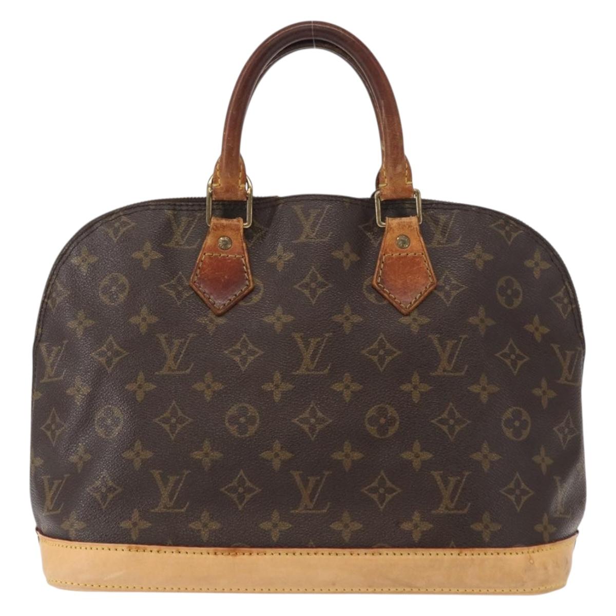 LOUIS VUITTON Monogram Alma Hand Bag M51130 LV Auth ka737