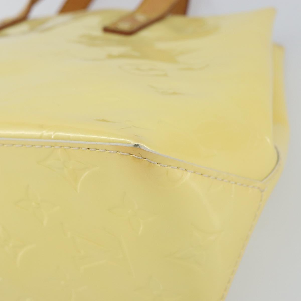 LOUIS VUITTON Monogram Vernis Reade PM Hand Bag Perle M91336 LV Auth ka738