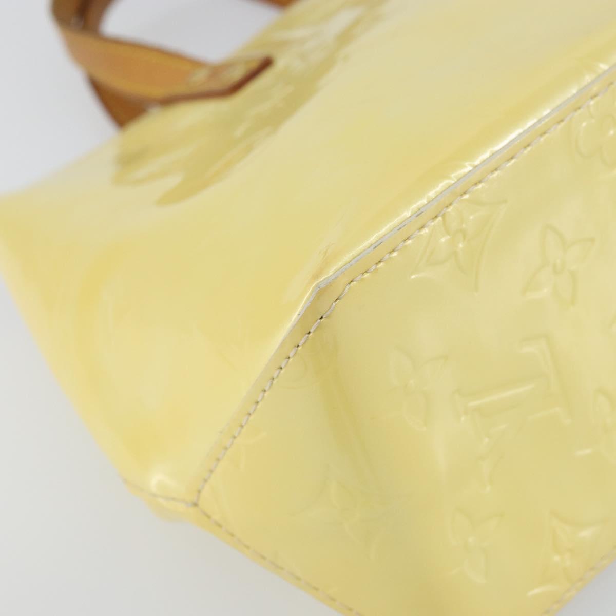 LOUIS VUITTON Monogram Vernis Reade PM Hand Bag Perle M91336 LV Auth ka738