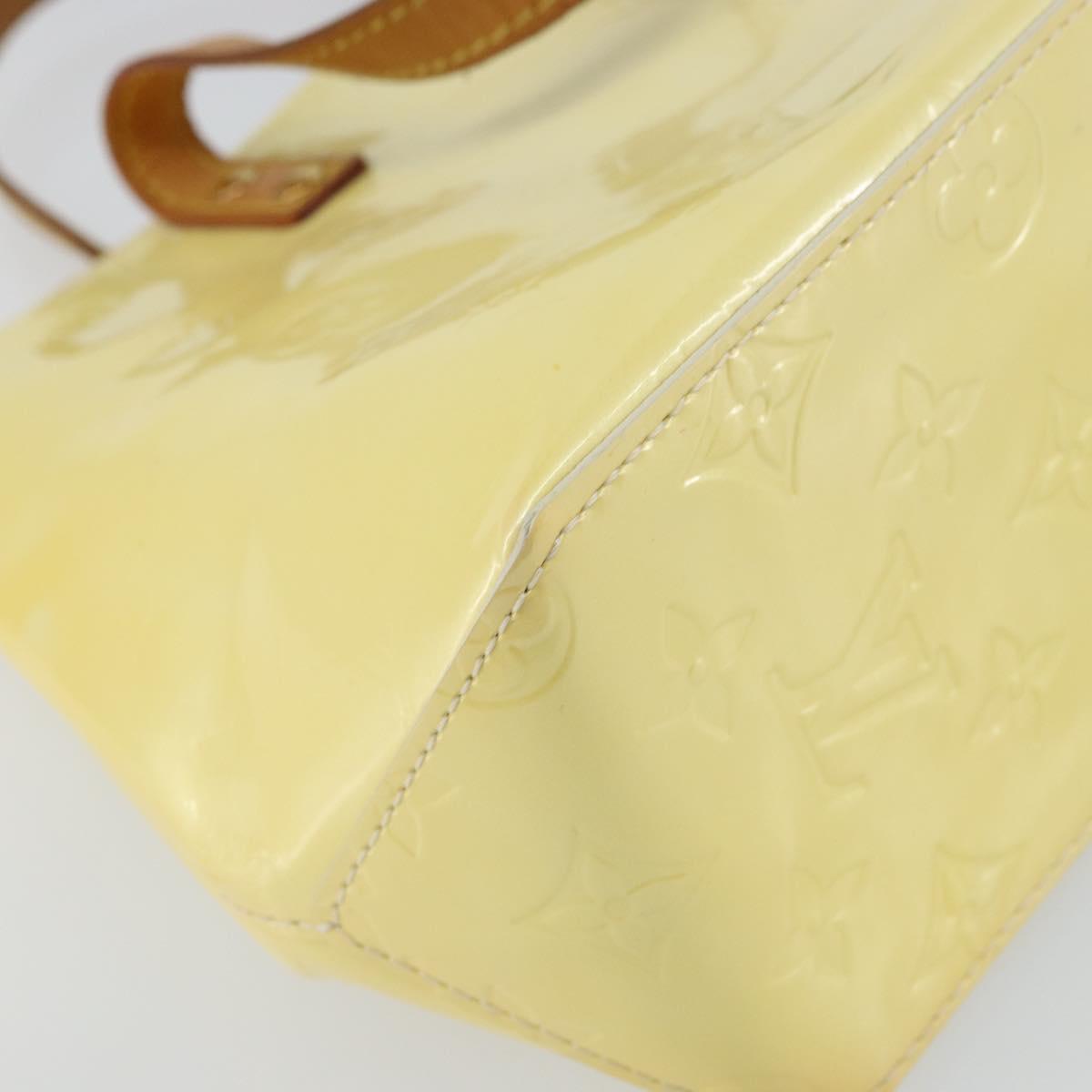 LOUIS VUITTON Monogram Vernis Reade PM Hand Bag Perle M91336 LV Auth ka738