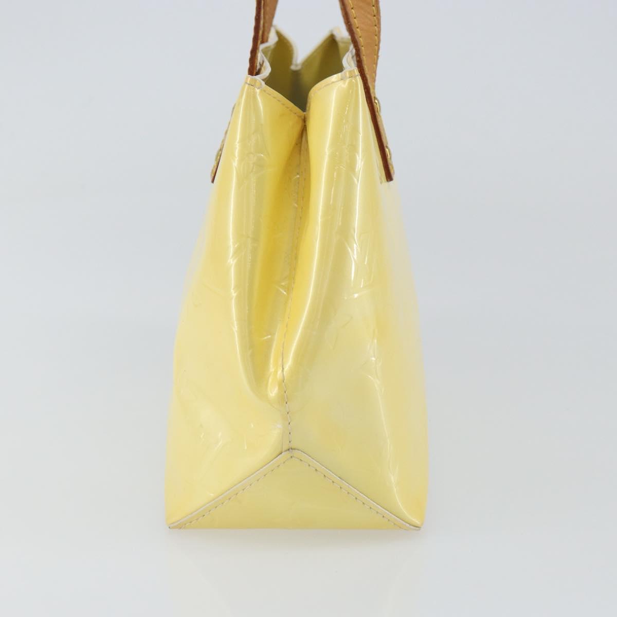 LOUIS VUITTON Monogram Vernis Reade PM Hand Bag Perle M91336 LV Auth ka738