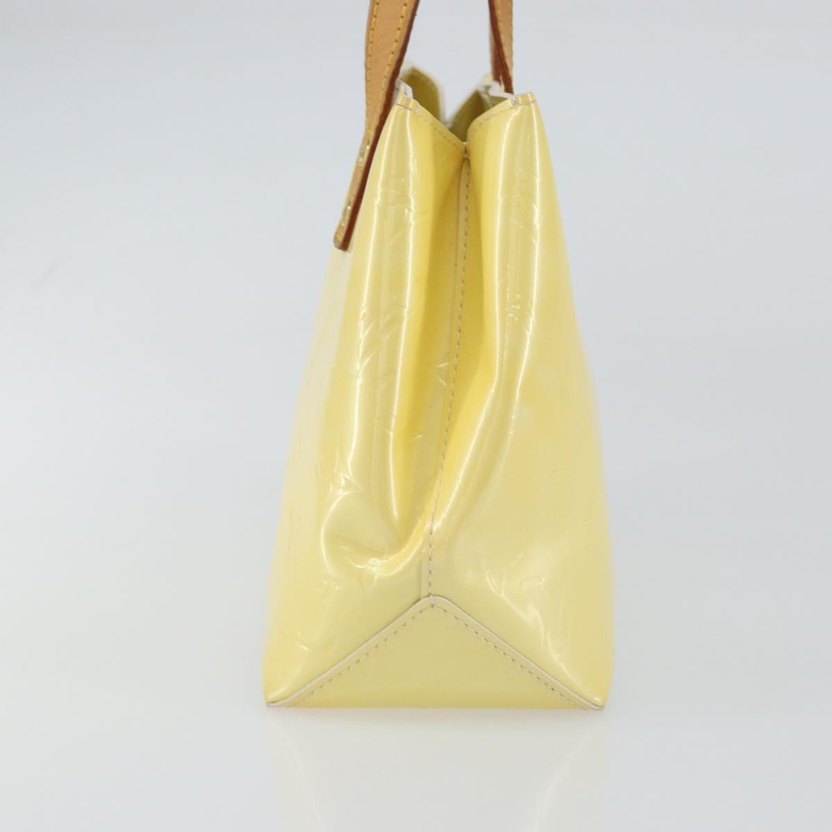 LOUIS VUITTON Monogram Vernis Reade PM Hand Bag Perle M91336 LV Auth ka738