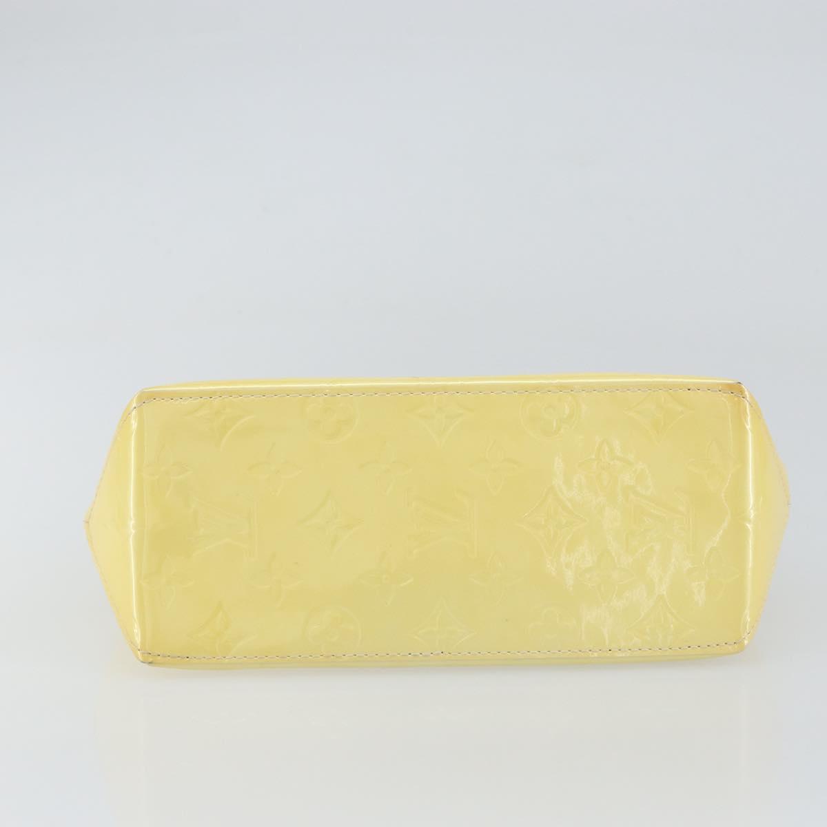 LOUIS VUITTON Monogram Vernis Reade PM Hand Bag Perle M91336 LV Auth ka738